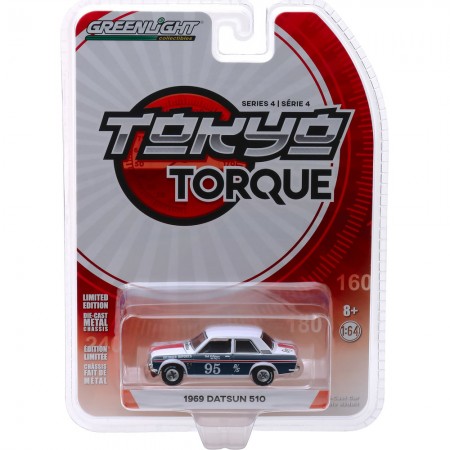 Carro Greenlight Datsun 510 1969 - Escala 1/64