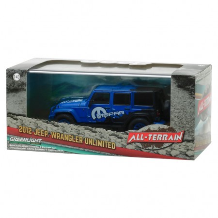 Carro Greenlight Jeep Wrangler Unlimited Mopar Off-road 2012 - Escala 1/43 -  86099