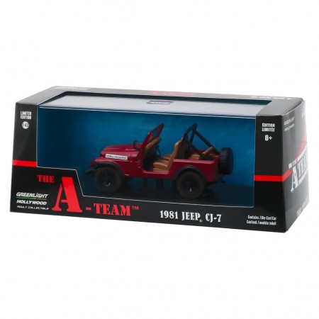 Carro Greenlight Jeep Cj-7 The a Team 1981 - Escala 1/43 86528