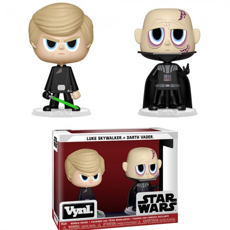 Boneco Funko Vynl Star Wars Darth Vader + Luke Skywalker  2pack