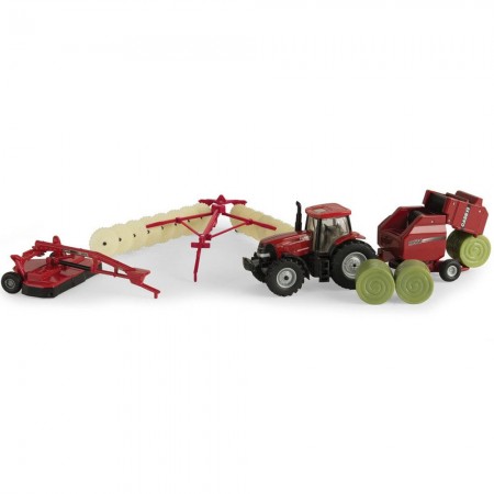 Trator Ertl Case Ih - Haying Playset 44078 - Escala 1/64