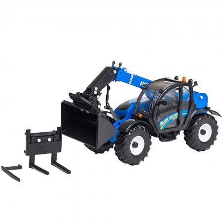 Trator Manipulador Telescpico Ertl New Holland - Telehandler Lm7 42 43085a - Escala 1/32