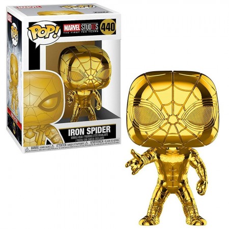 Funko Pop Marvel The First Ten Years (chrome Gold) - Studios Iron Spider  440