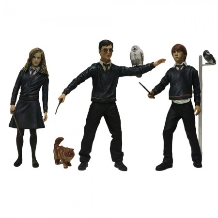 Bonecos Neca Harry Potter Set Com 3 - Hermione, Rony e Harry  1095