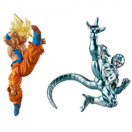 Bonecos Banpresto Dragon Ball Gashapon - Freeze Blue And Ssj Goku  1229