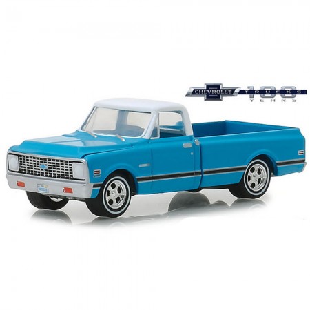 Carro Greenlight 100th Chevrolet C-10 Trucks  - Ano 1972 - Escala 1/64