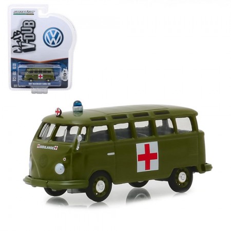 Carro Greenlight V-dub Volkswagen Sambabus - Ano 1964 - Escala 1/64  29940-a