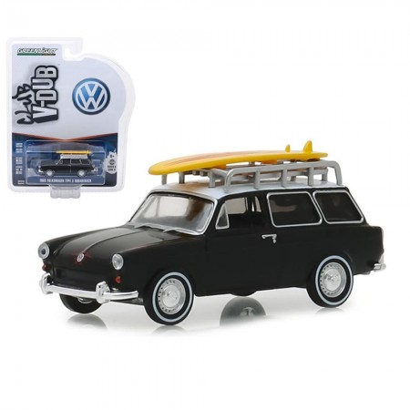 Carro Greenlight V-dub Volkswagen Type 3 Squareback - Ano 1965 - Escala 1/64  29940-b