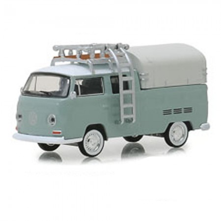 Carro Greenlight V-dub Volkswagen Type 2 Double Cab - Ano 1974 - Escala 1/64 9940-d