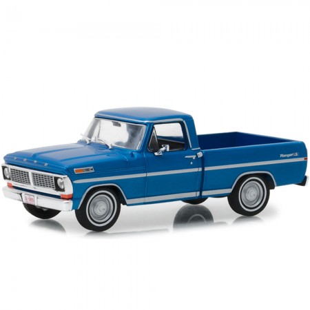 Carro Greenlight Ford F-100 Acapulco - 1970 - Escala 1/43 Blue Matalic  86317