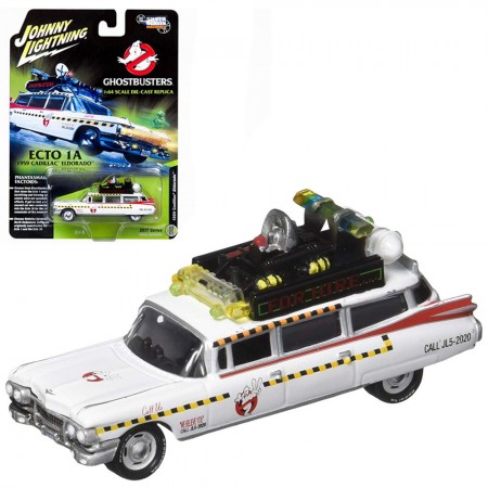 Carro Johnny Lightning Ghostbusters - Cadillac Ecto 1a Jlss004 - Ano 1959 - Escala 1/64
