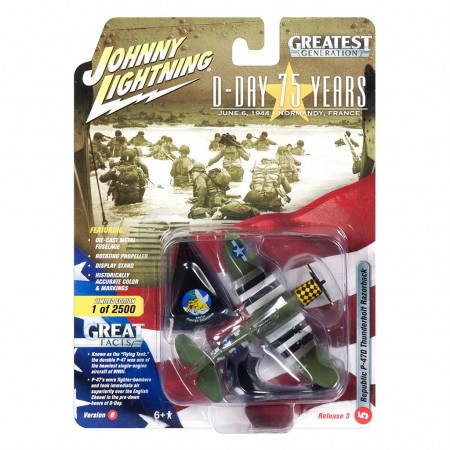 Avio Johnny Lightning Greatest Generation - Republic P-47d Thunderbolt Razorback Jlml003a -  Escala 1/144