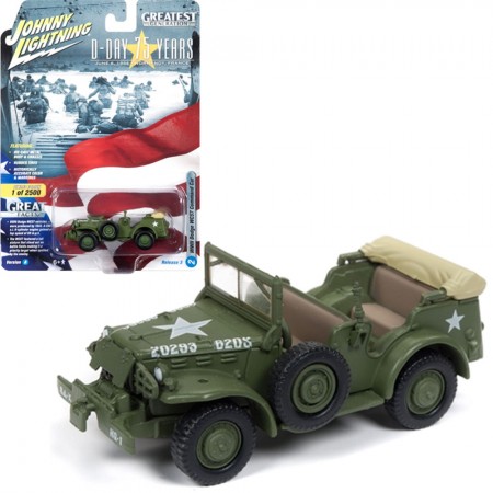 Carro Johnny Lightning Greatest Generation - Wwii Dodge Wc57 Command Car Jlml003a - Escala 1/64