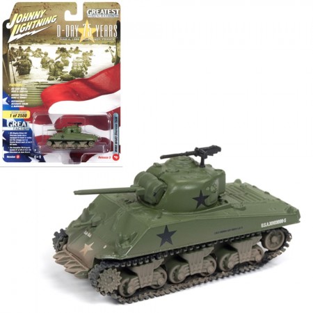 Tanque Johnny Lightning Greatest Generation - Wwii M4a3 Sherman Tank Jlml003b - Escala 1/100