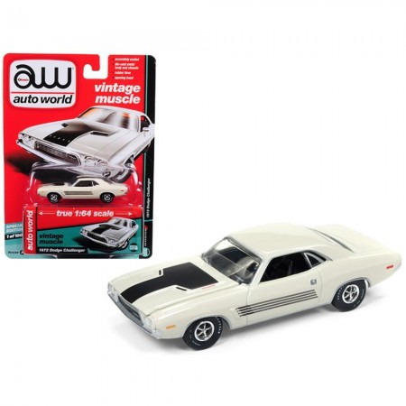 Carro Auto World - Dodge Challenger Rallye White Awsp003a - Ano 1972 - Escala 1/64