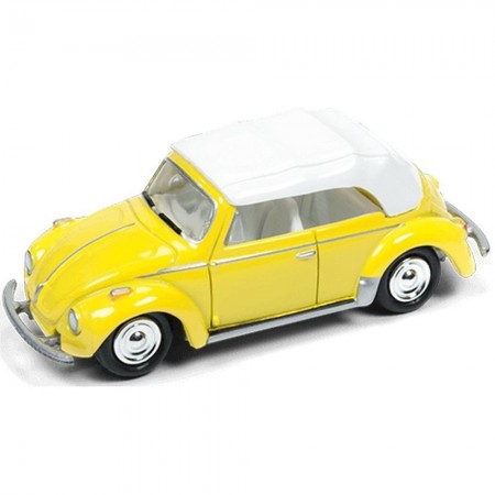 Carro Johnny Lightning Classic Gold - Vw Super Beetle Convetible Jlcg001b - Ano 1975 - Escala 1/64