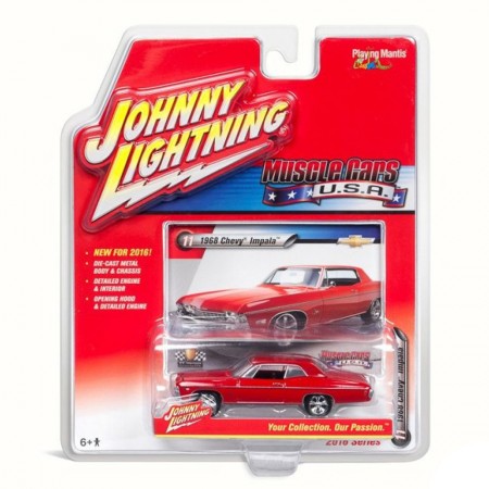 Carro Johnny Lightning Muscle Cars - Chevy Impala Jlmc002c - Ano 1968 - Escala 1/64