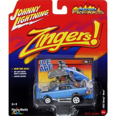 Carro Johnny Lightning Zingers - Chevy Nova Jlsf001a - Ano 1963 - Escala 1/64