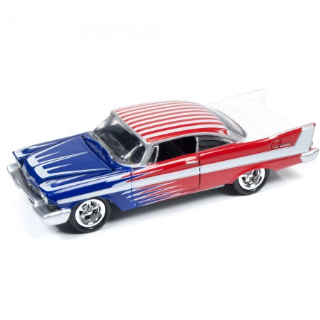Carro Johnny Lightning American Glory - Plymouth Belvedere Jlsf001b - Ano 1958 - Escala 1/64