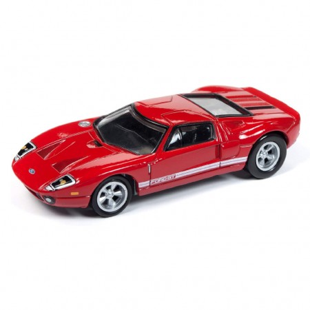 Diorama Com Carro Johnny Lightning Cars And Coffee - Ford Gt  Jldr004 - Ano 2005 - Escala 1/64