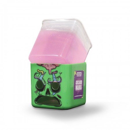Slime Atacado Mania - Zumbi Com Carinha Triste Rosa - Zlyme
