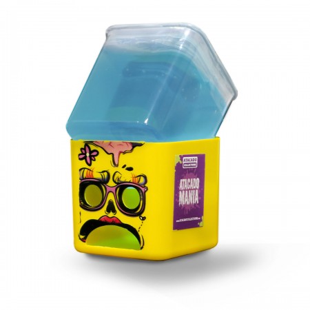 Slime Atacado Mania - Zumbi Com Carinha Triste Azul - Zlyme