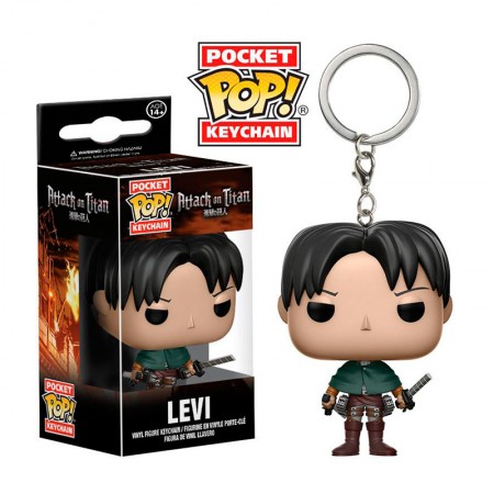 Chaveiro Funko Pop Keychain Attack On Titan Levi