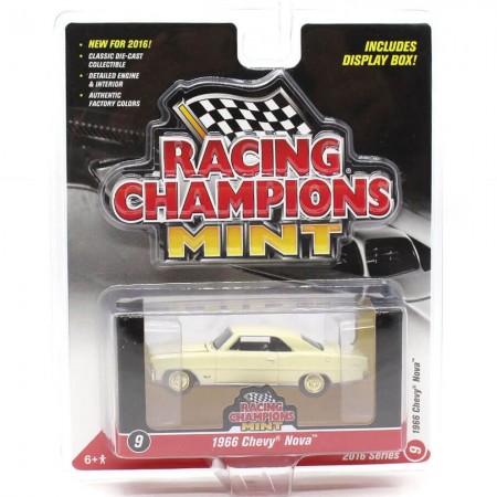Carro Racing Champions - Chevy Nova Rc002a Bege - Ano 1966 - Escala 1/64