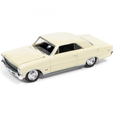 Carro Racing Champions - Chevy Nova Rc002a Bege - Ano 1966 - Escala 1/64