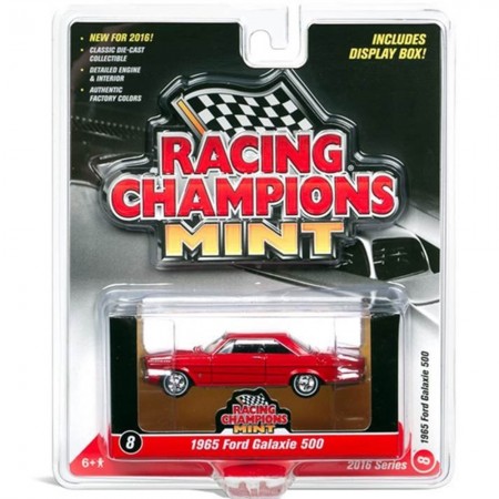 Carro Racing Champions - Ford Galaxie 500  Vermelho Rc002b - Ano 1965 - Escala 1/64