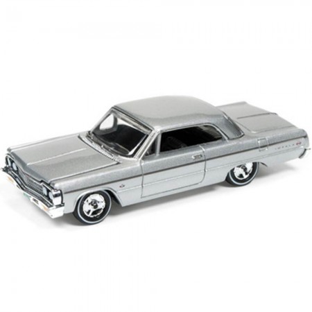 Carro Racing Champions - Chevy Impala Silver  Rc002b - Ano 1964 - Escala 1/64