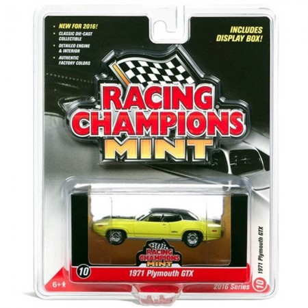 Carro Racing Champions - Plymouth Gtx Rc002b Yellow - Ano 1971 - Escala 1/64