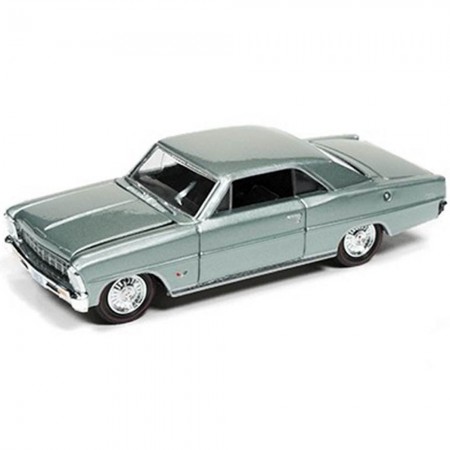 Carro Racing Champions - Chevy Nova Rc002b Prata - Ano 1966 - Escala 1/64