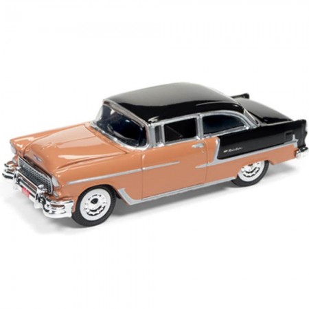 Carro Racing Champions - Chevy Bel Air Rc002b Marrom - Ano 1955 - Escala 1/64