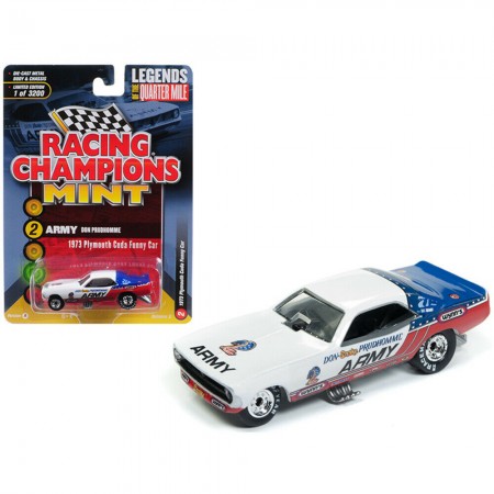 Carro Racing Champions - Plymouth Cuda Funny Cars  Usa Rc008a - Ano 1973 - Escala 1/64