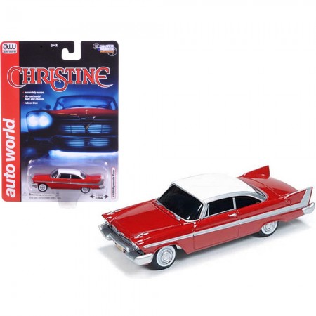 Carro Auto World - Plymouth Fury Christine  Awss6401 - Ano 1958 - Escala 1/64