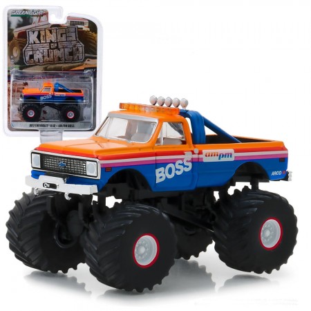 Carro Greenlight Kings Of Crunch - Chevrolet K-10 1972 Am/pm  49030-b - Ano 1972 - Escala 1/64