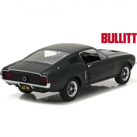 Carro Greenlight Steve Mcqueen Bullitt - Ford Mustang Gt 84041 - Ano 1968 - Escala 1/24