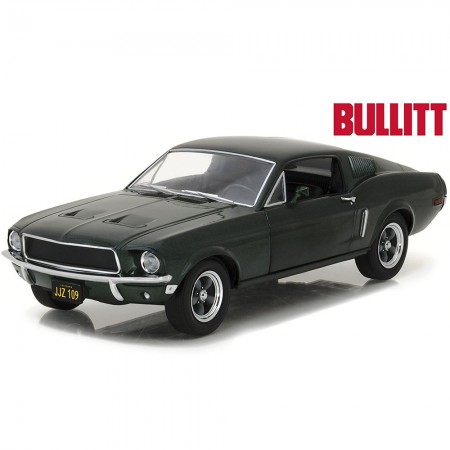 Carro Greenlight Steve Mcqueen Bullitt - Ford Mustang Gt 84041 - Ano 1968 - Escala 1/24