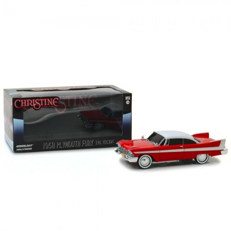 Carro Greenlight Hollywood Christine - Plymouth Fury Evil Version Ano 1958 - Escala 1/24 (84082)