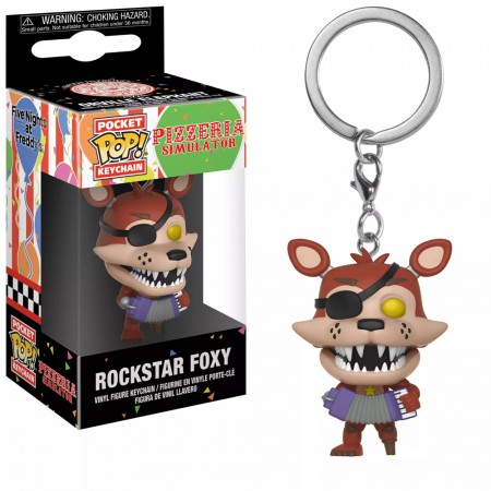 Chaveiro Funko Pop Keychain Five Nights At Freddys - Rockstar Foxy