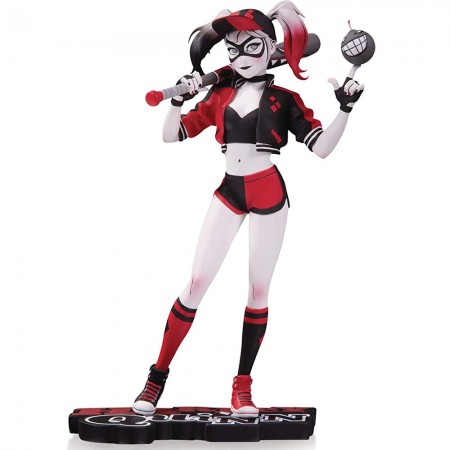 Esttua Dc Collectibles Harley Quinn Red, White And Black - Mingjue Helen Chen 35535