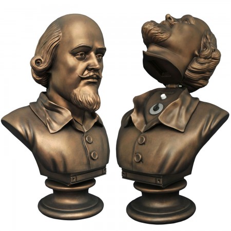 Esttua e Cofre de Vinyl Diamond Select - Batman 1966 - William Shakespeare Head Bust Bank 14734