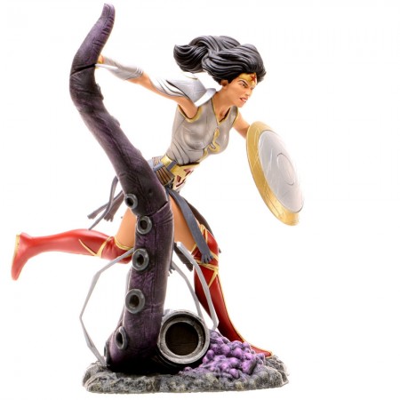 Esttua Diamond Select Dc Gallery - Wonder Woman Metal  32738