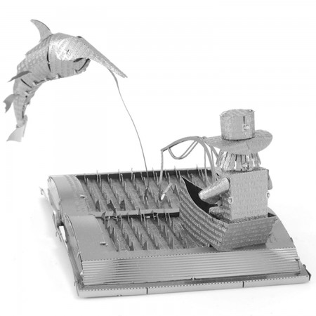 Miniatura de Montar Metal Earth - The Old Man And The Sea - Book Sculpture Mms117