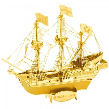 Miniatura de Montar Metal Earth - Gold Golden Hind Mms049g