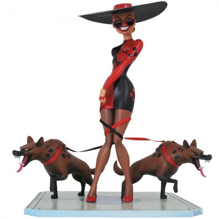 Esttua Diamond Select Premier Collection Batman The Animated Series - Harley Quinn Holiday Resin Statue 4078