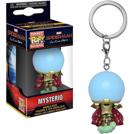 Chaveiro Funko Pop Keychain Marvel Spider-man Far From Home - Mysterio