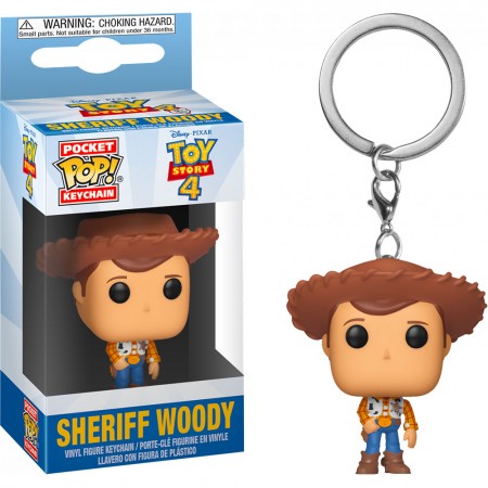 Chaveiro Funko Pop Keychain Toy Story 4 - Sheriff Woody