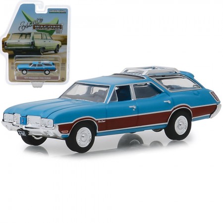Carro Greenlight Estate Wagons - Oldsmobile Vista Cruiser  29950-d - Ano 1972 - Escala 1/64